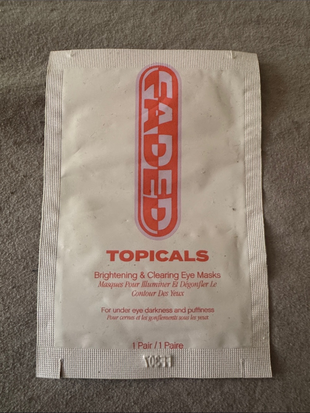 Gaded Topicals Brightening & Clearing Eye Masks - Pink/Coral